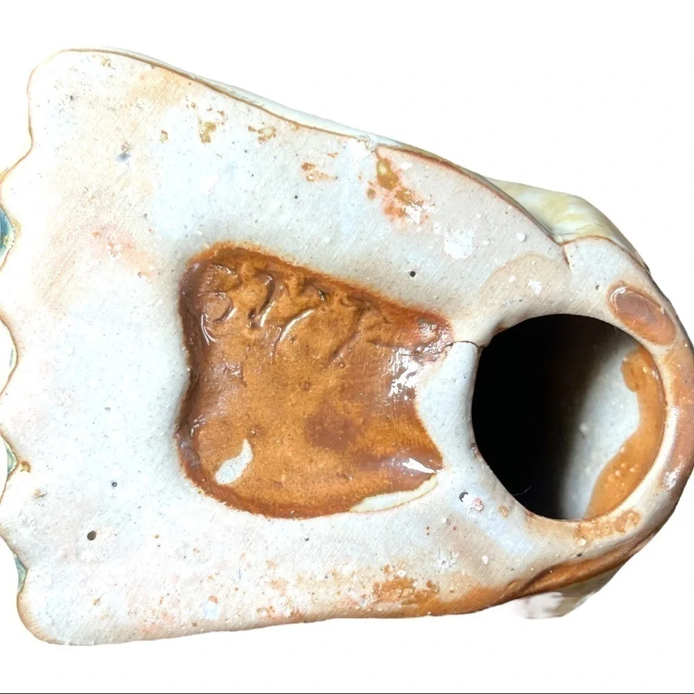 𝅺ADORABLE little ceramic owl, numbered, not signed, appears to be handmade